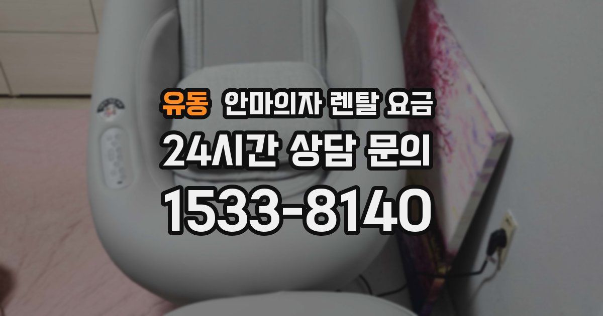유동 안마의자 렌탈 요금