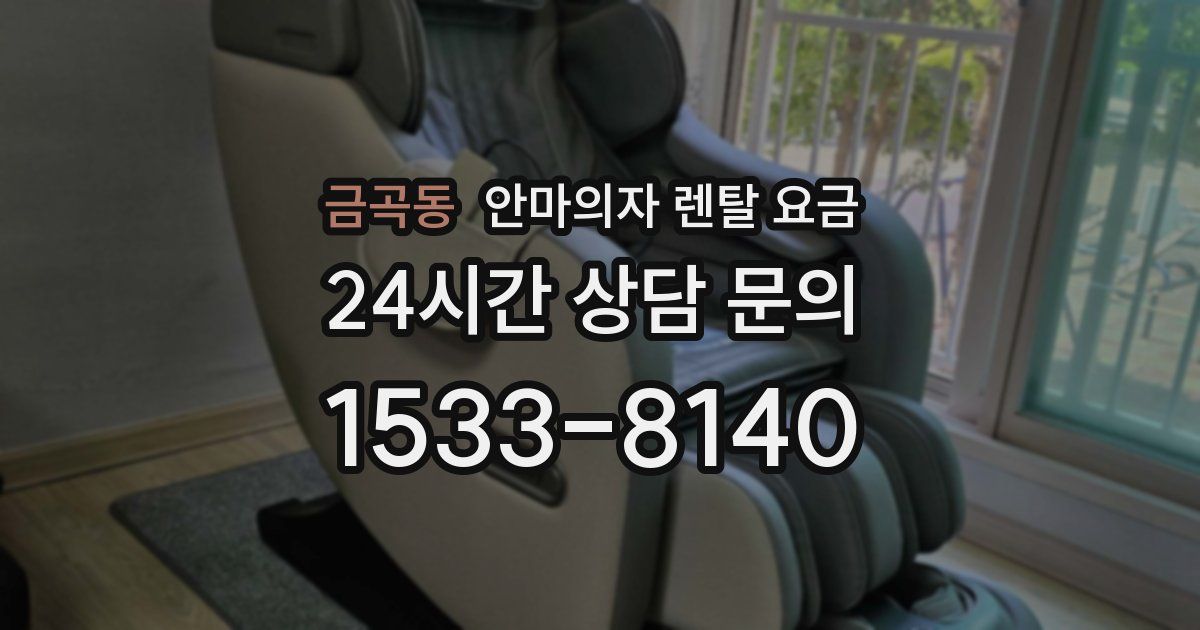 금곡동 안마의자 렌탈 요금