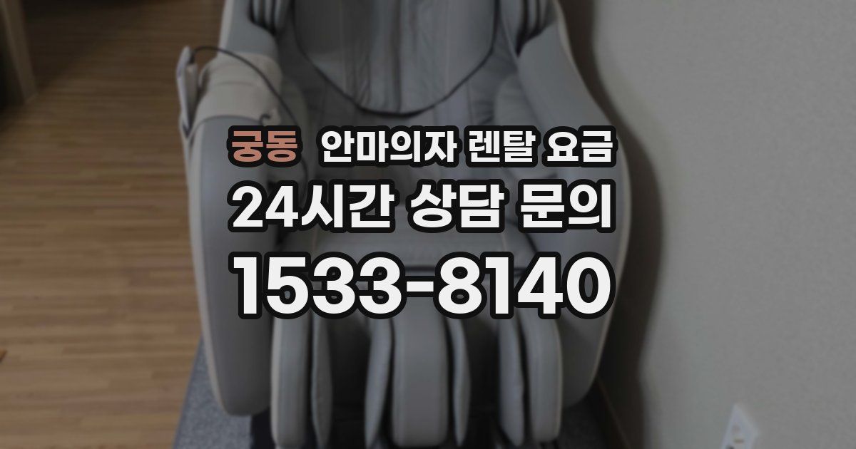 궁동 안마의자 렌탈 요금