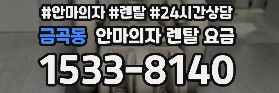 금곡동 안마의자 렌탈 요금