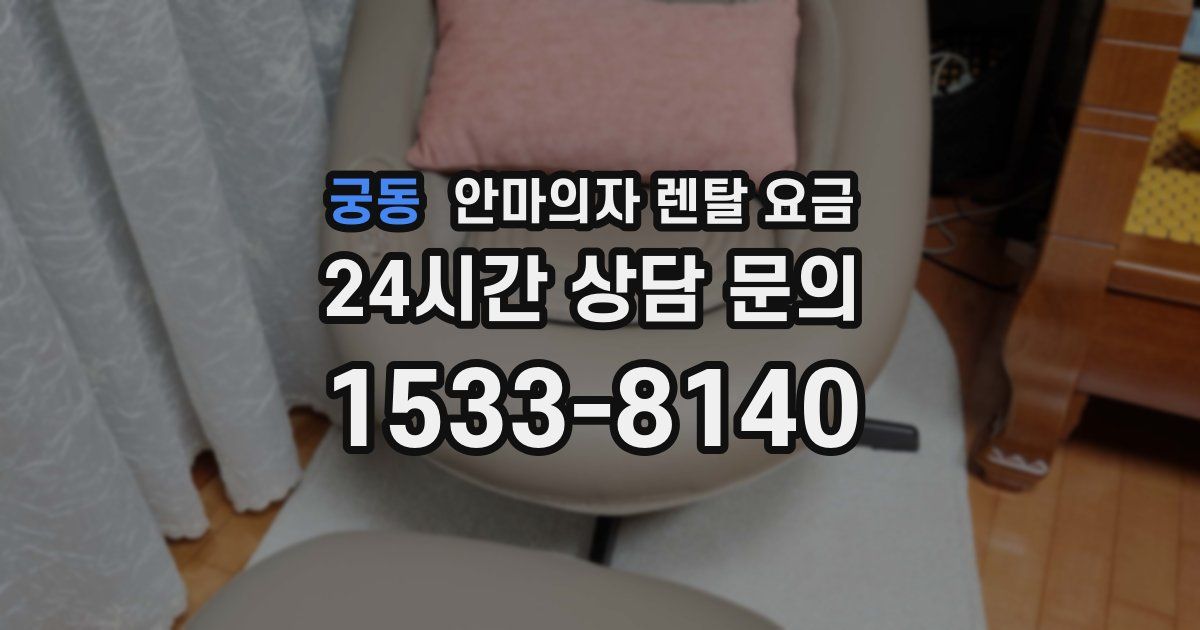 궁동 안마의자 렌탈 요금