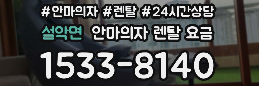 설악면 안마의자 렌탈 요금
