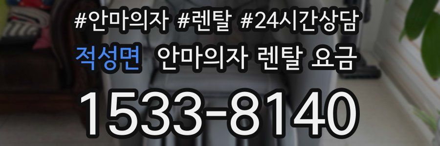 적성면 안마의자 렌탈 요금