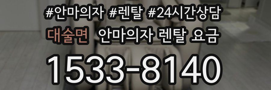 대술면 안마의자 렌탈 요금