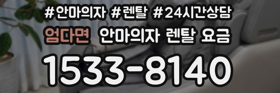엄다면 안마의자 렌탈 요금