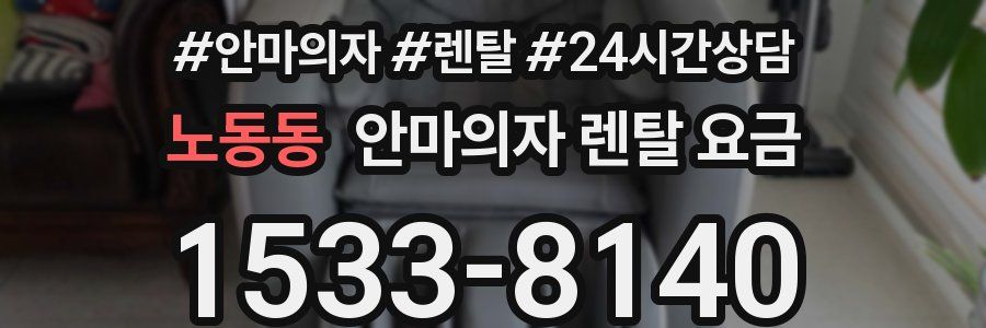 노동동 안마의자 렌탈 요금