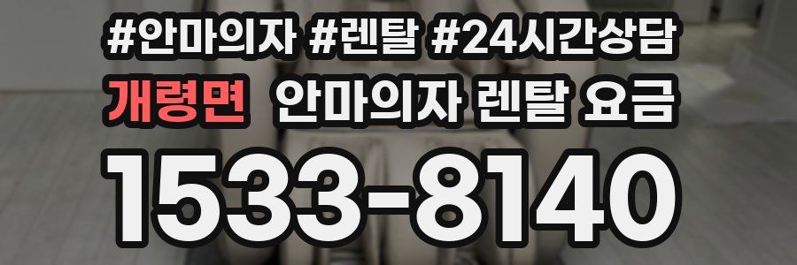 개령면 안마의자 렌탈 요금