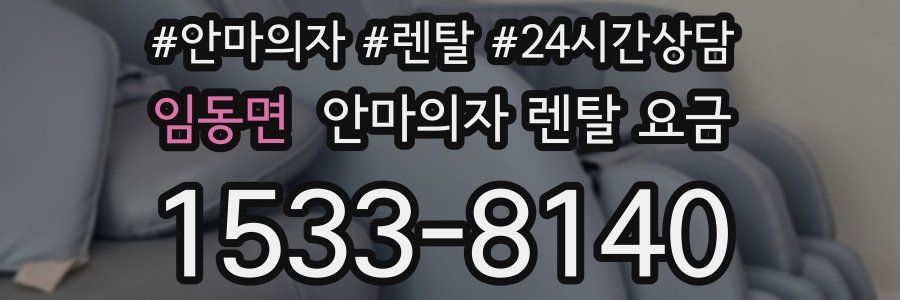 임동면 안마의자 렌탈 요금