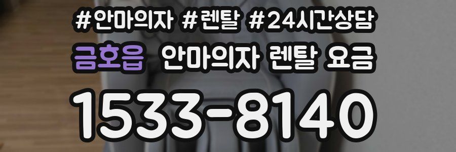 금호읍 안마의자 렌탈 요금