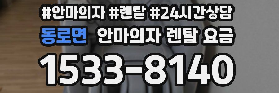 동로면 안마의자 렌탈 요금