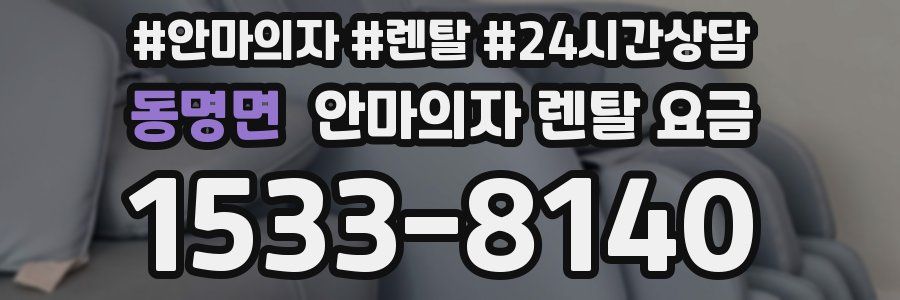 동명면 안마의자 렌탈 요금