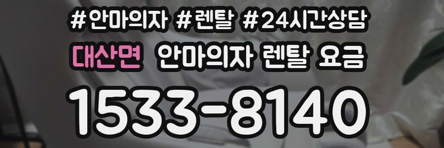 대산면 안마의자 렌탈 요금