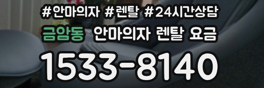 금암동 안마의자 렌탈 요금