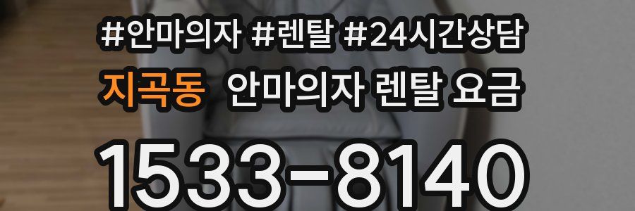지곡동 안마의자 렌탈 요금
