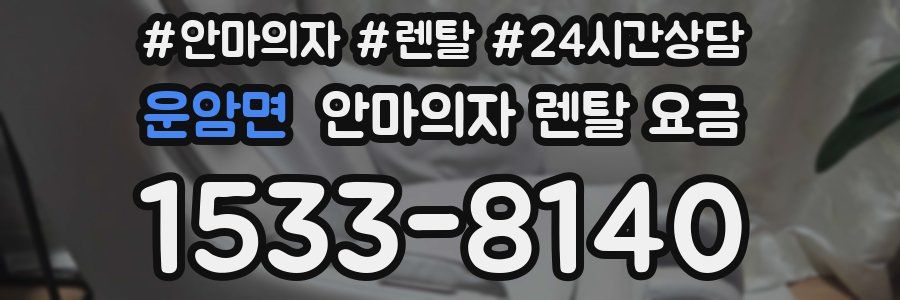운암면 안마의자 렌탈 요금