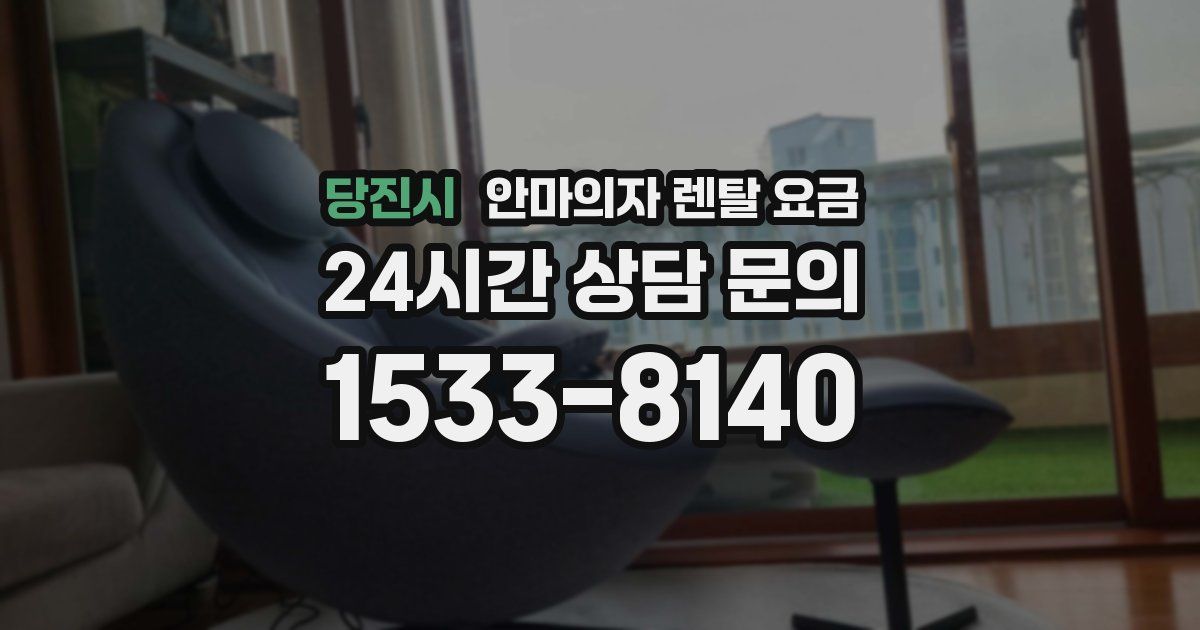 당진시 안마의자 렌탈 요금