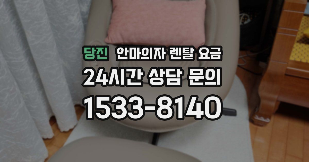 당진 안마의자 렌탈 요금