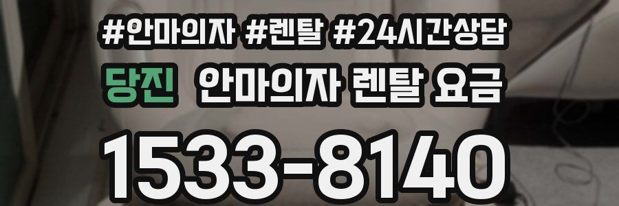 당진 안마의자 렌탈 요금