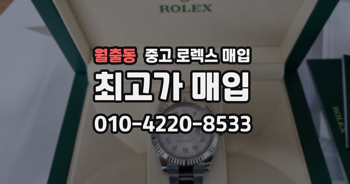 월출동 중고 로렉스 매입