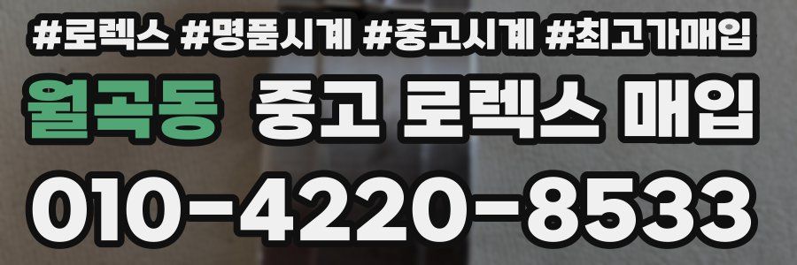 월곡동 중고 로렉스 매입