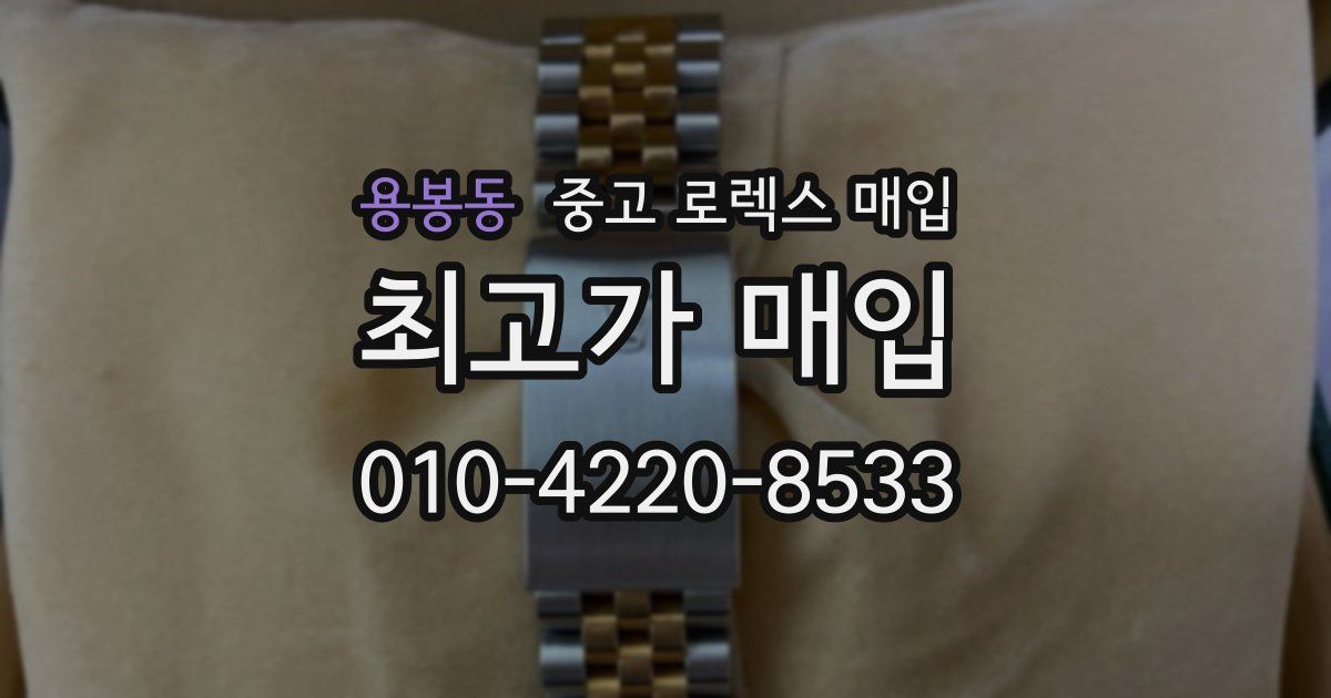 용봉동 중고 로렉스 매입