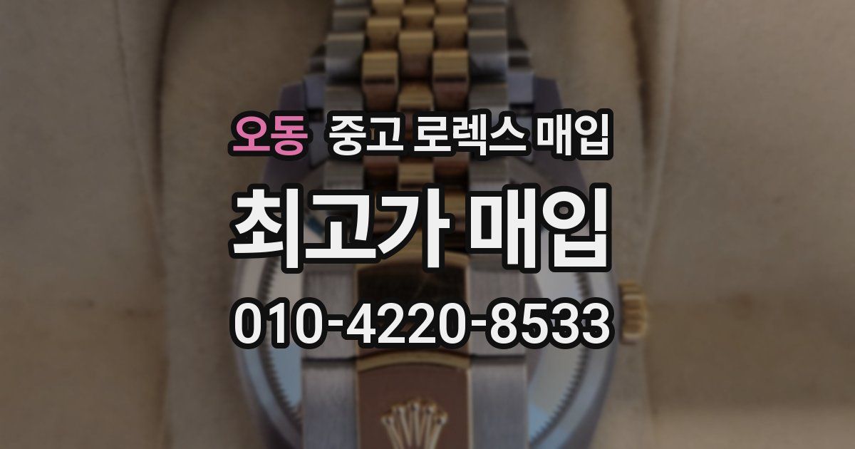 오동 중고 로렉스 매입