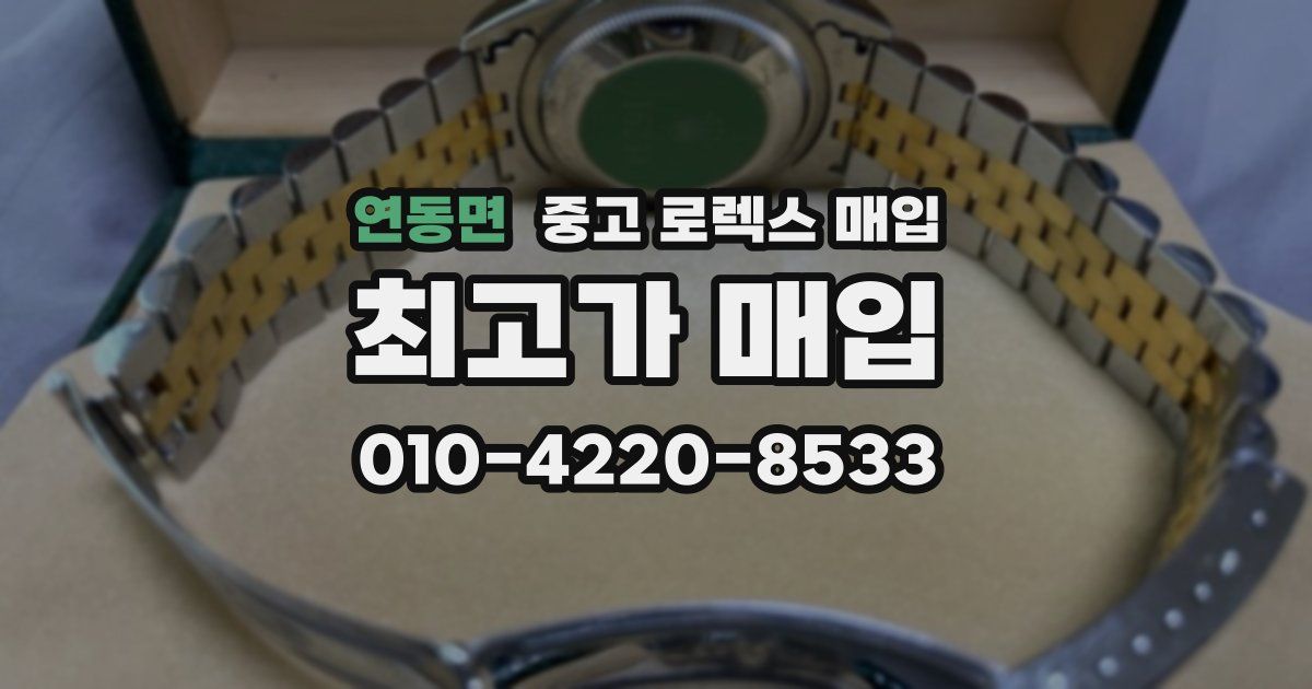 연동면 중고 로렉스 매입