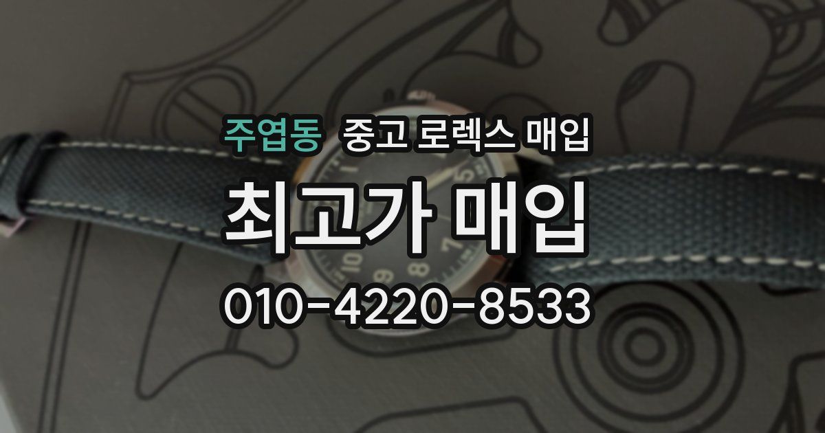 주엽동 중고 로렉스 매입