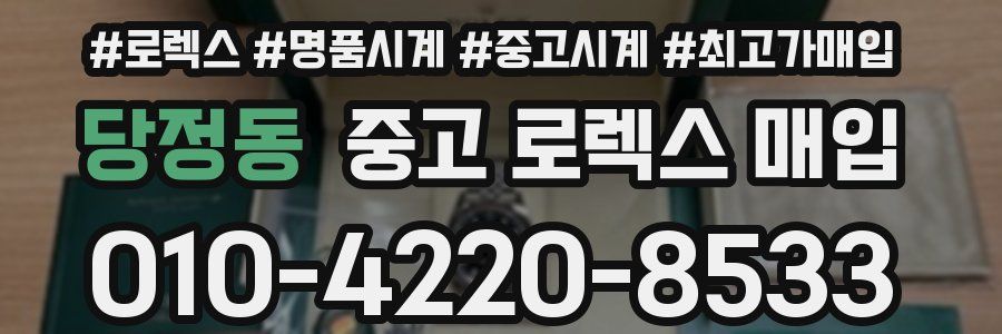 당정동 중고 로렉스 매입