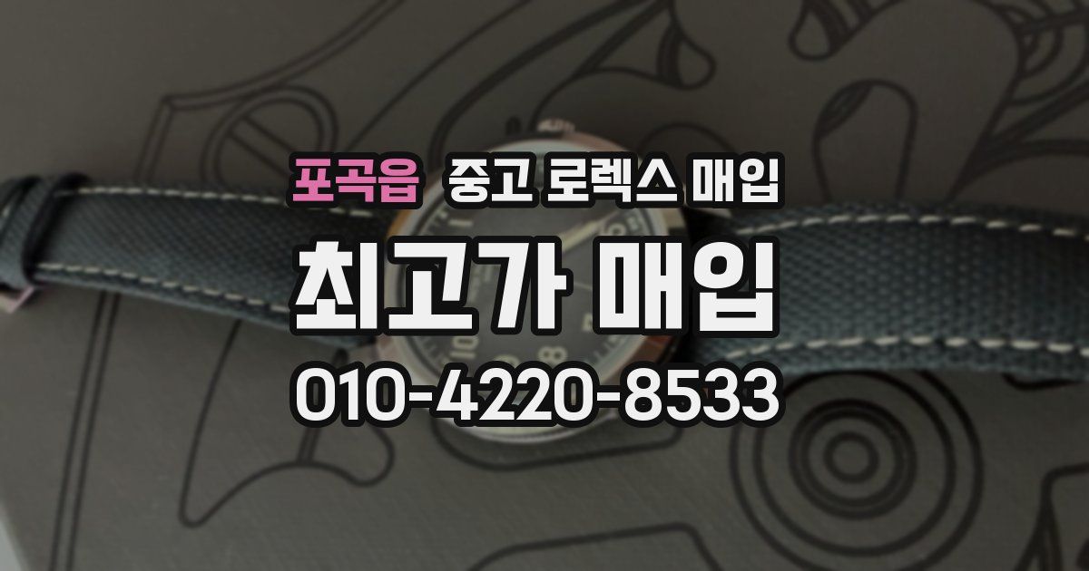 포곡읍 중고 로렉스 매입