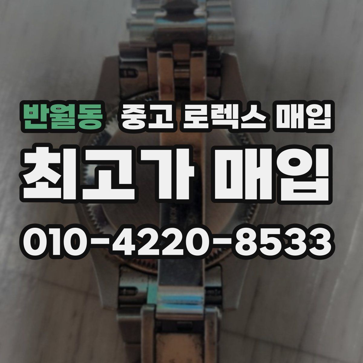 반월동 중고 로렉스 매입 레퍼런스 번호 확인 방법