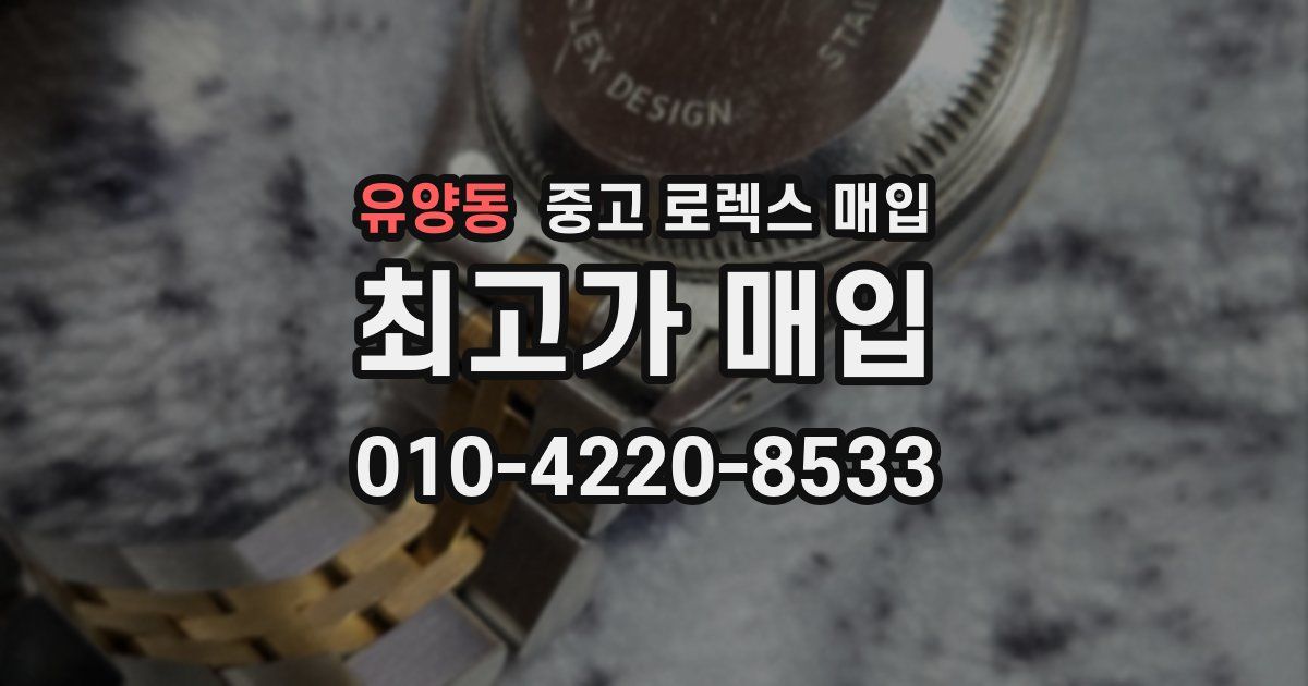 유양동 중고 로렉스 매입