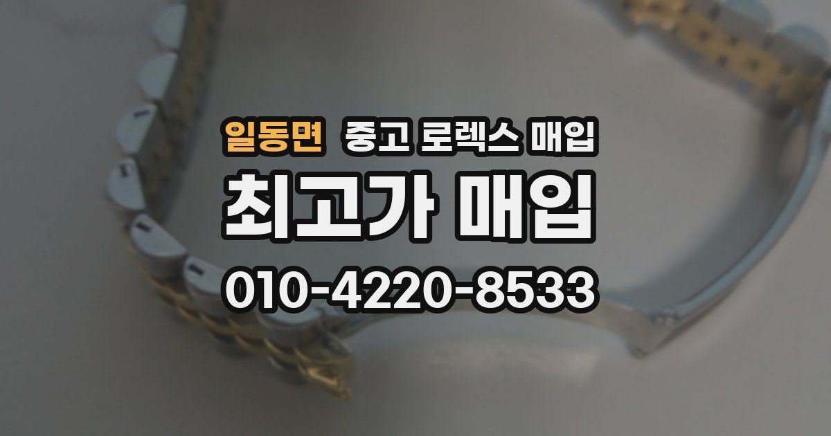 일동면 중고 로렉스 매입