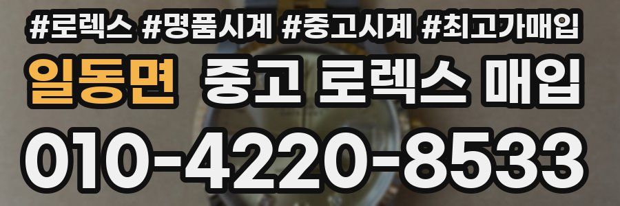일동면 중고 로렉스 매입