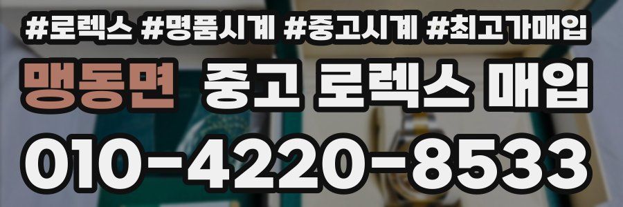 맹동면 중고 로렉스 매입