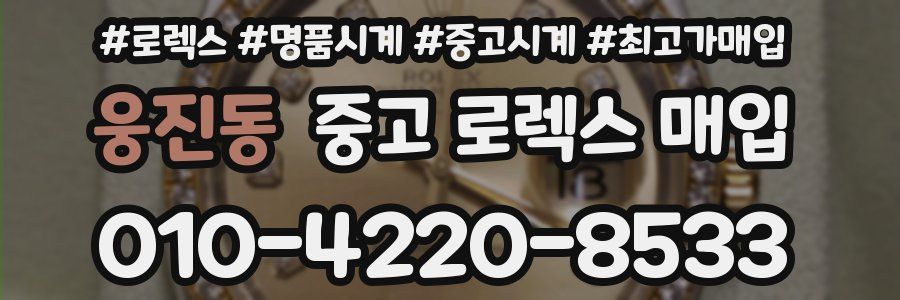 웅진동 중고 로렉스 매입
