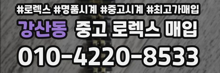 강산동 중고 로렉스 매입