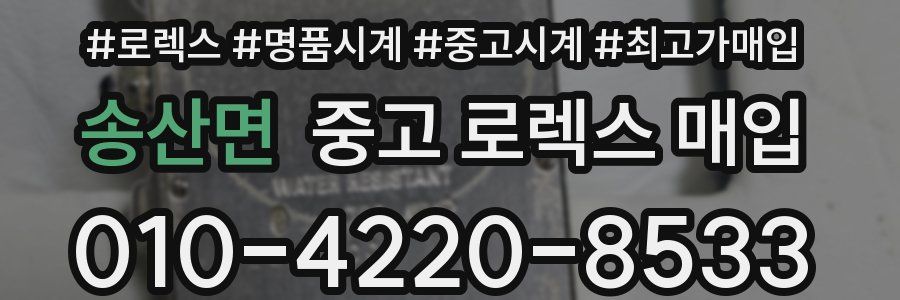 송산면 중고 로렉스 매입