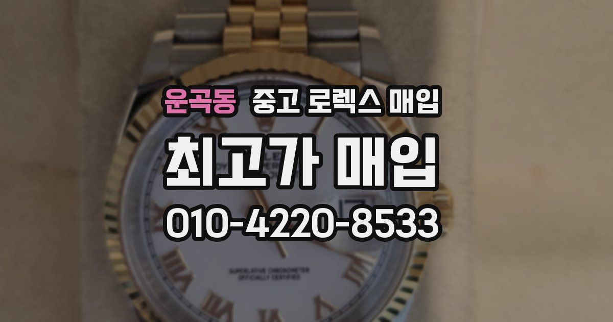 운곡동 중고 로렉스 매입