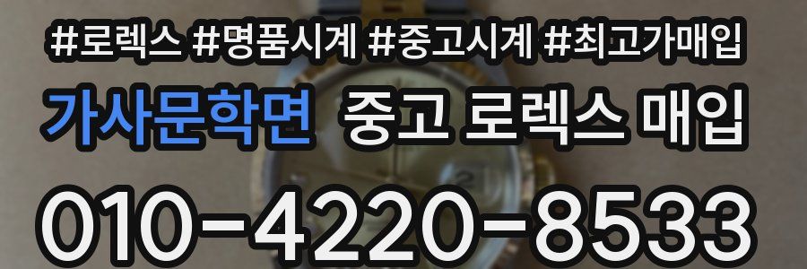 가사문학면 중고 로렉스 매입