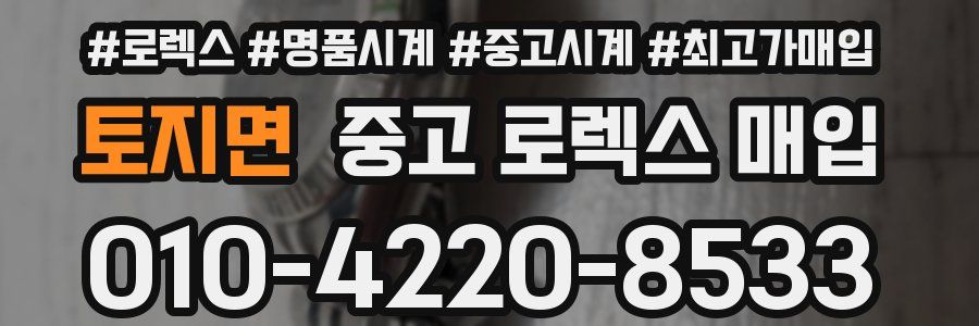 토지면 중고 로렉스 매입