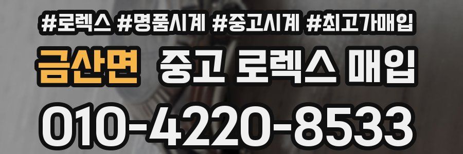 금산면 중고 로렉스 매입