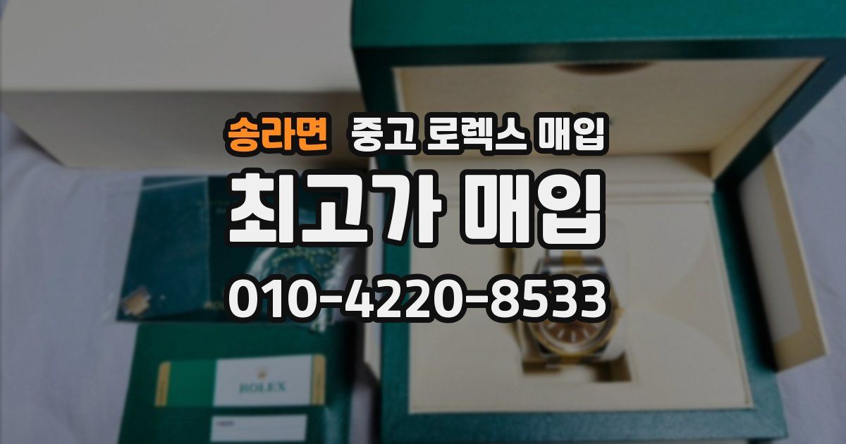 송라면 중고 로렉스 매입