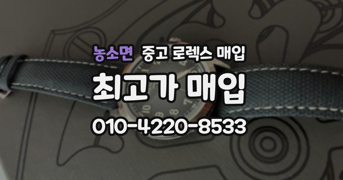 농소면 중고 로렉스 매입