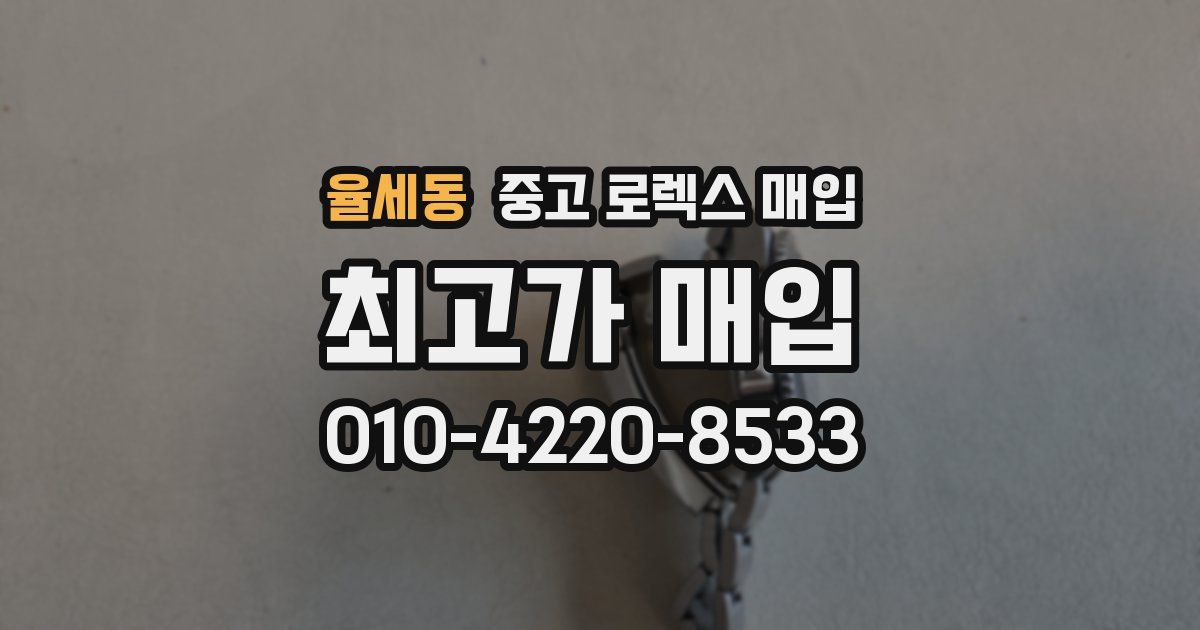 율세동 중고 로렉스 매입