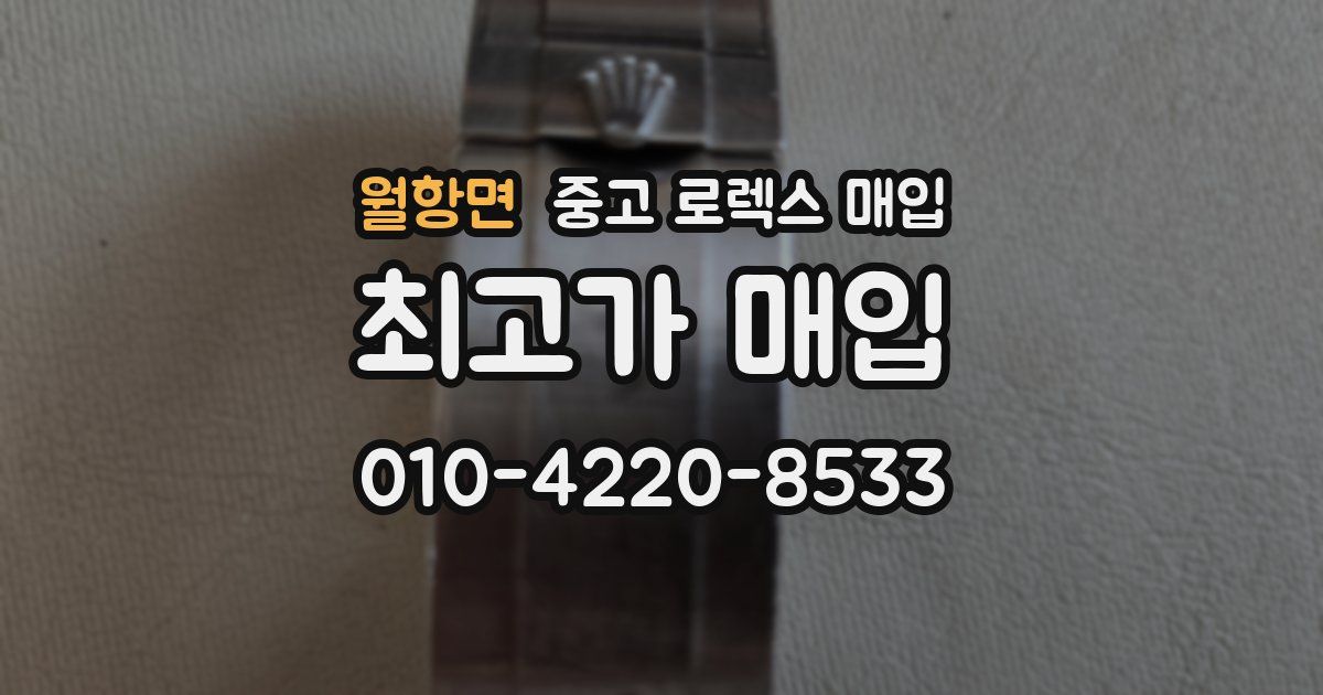 월항면 중고 로렉스 매입