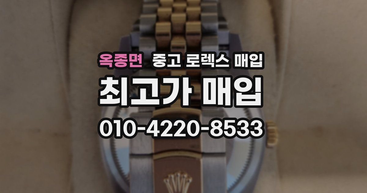 옥종면 중고 로렉스 매입