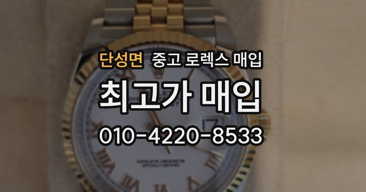 단성면 중고 로렉스 매입