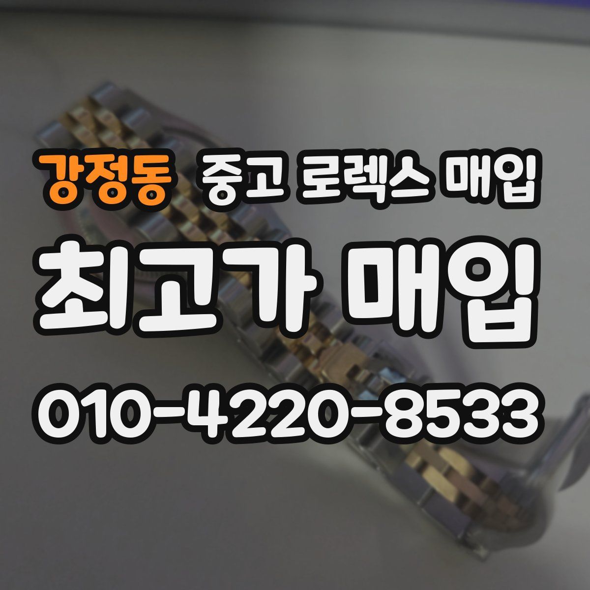 강정동 중고 로렉스 매입