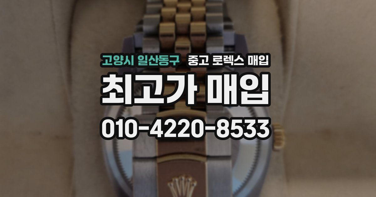 고양시 일산동구 중고 로렉스 매입